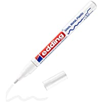 Los mejores  - Edding 751 marcador de tinta opaca brillante - blanco - 1 rotulador - punta redonda 1-2 mm - rotulador brillante efecto…